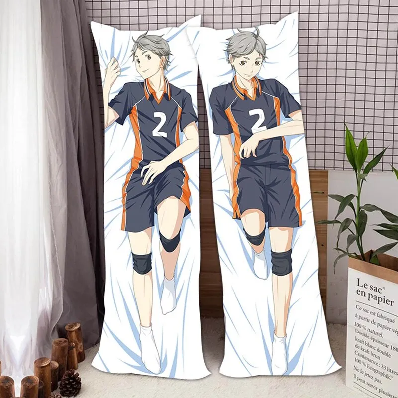 Anime Vôlei Karasuno Cosplay Dakimakura Corpo Haikyuu!! Capa de travesseiro  manga hinata shoyo cama abraçando fronha de corpo – comprar a preços