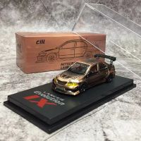 CM 1:64โมเดลรถแลนเซอร์อีโวลูชั่น EVO IX Voltex Riffting โลหะผสมตายหล่อ-ทองแดงดิบ