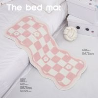 Checkerboard Bedroom Decor Bedside Rug Girly Cloakroom Plaid Floor Mat Ins Style Carpets for Living Room Large Area Plush Carpet Tapestries Hangings