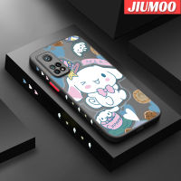 เคส JIUMOO สำหรับ Xiaomi 10T 10T Pro Redmi เคส K30s ลายการ์ตูนสุนัขซนลายสุนัขขอบสี่เหลี่ยมด้านข้างบางดีไซน์ใหม่มีน้ำค้างแข็งโปร่งใสกันกระแทกเคสมือถือแข็งปลอกซิลิโคนคลุมทั้งหมดกล้องป้องกันแสง