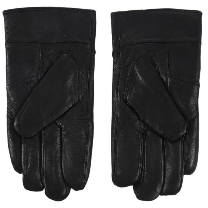 mens-winter-leather-single-button-driving-gloves