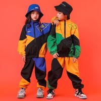 [COD] Childrens street dance suit trendy boys loose fried hip tide brand performance girls hiphop spring and autumn