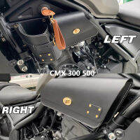 กระเป๋ามีกรอบข้างหนังวัวทำมือกระเป๋าย้อนยุคกันน้ำเหมาะสำหรับ Honda CMX 300/500 Rebel300 500
