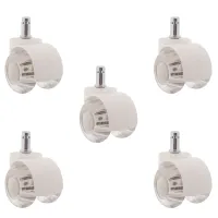 5Pcs Office Chair Casters Wheels 2 Inch Heavy Duty Mute Desk Chair Wheels Universal Fit Wheels for All Floors