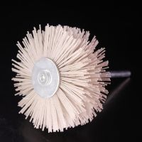 80 - 600 Grinding Nylon Wheel Brush Abrasive Tool Woodwork Furniture Polishing Brush 6mm Shank 80MM Diameter Head Grinder