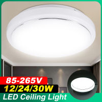 โคมไฟระย้าไฟติดเพดาน LED 2สีขาว85V-265V 12/24/30W 20/28/35Cm