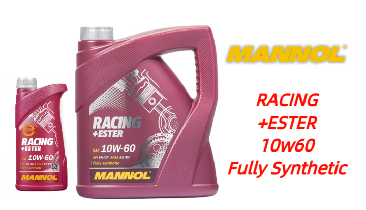MANNOL RACING +ESTER 10w60 7902 Fully Synthetic Engine Oil 1L & 4L ...