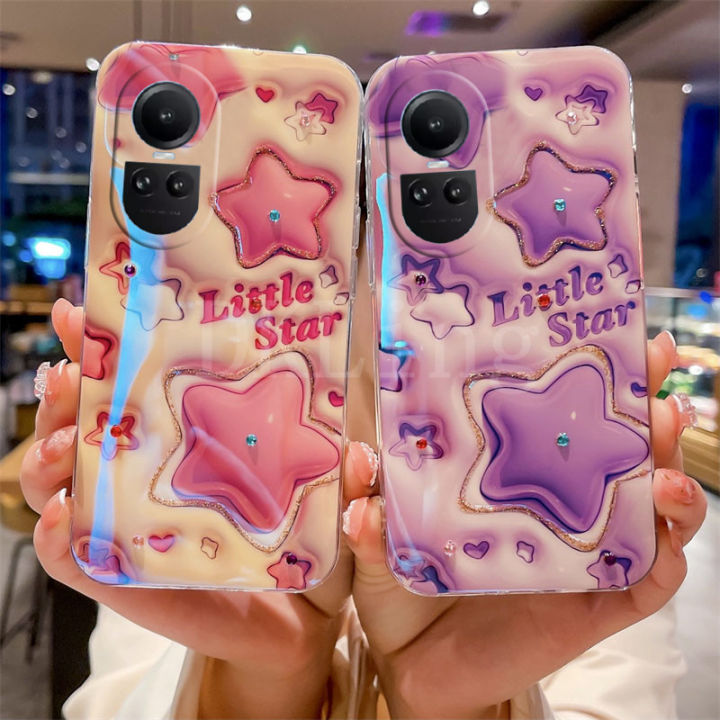 เคส3d-รูปดาวน่ารักสำหรับ-oppo-reno-10-5g-แฟชั่นบลูเรย์พลอยเทียม-oppo-reno-เคสโทรศัพท์นุ่ม10-10-pro-10-pro-ฝาหลังรูปการ์ตูน-oppo-reno-10pro-plus-5g