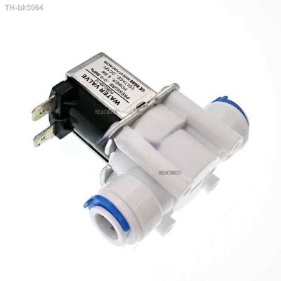 ♛✜ Water Inlet Valve AC220V 12V 24VDC NO NC Plastic Solenoid Valve 1/4 quot; 3/8 quot;OD TubeHose Connection forRO Reverse Osmosis PureSystem