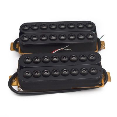 8 String Electric Guitar Humbucker Dual Coil Big Hex Adjustable Screw Coil Spliting Pickup N10K/B15K Output Guitar Parts Black