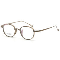 Retro Men Pure Titanium Glasses Frame Oval Women Luxury Brand Prescription Myopia Optical Eyeglasses Frame Square Small Eyewear