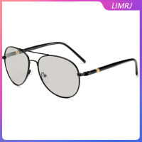 LIMRJ แว่นตากันแดด Photochromic สำหรับผู้ชายแว่นตากันแดดโพลาไรซ์สำหรับผู้ชายกลางวันและกลางคืนขับรถแว่นตากันแดดสีดำ