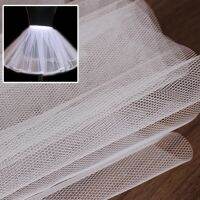 White 100D-180D reinforced coarse net  hard net  six corners mesh fabric  wedding dress  baby skirt  accessories  mesh fabric. Shield  Netting