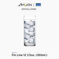 AMORN - (Ocean)  B01213 Fin Line - แก้วฟินไลน์ แก้วดริ๊งเเวร์ แก้วโอเชี่ยนกลาส  13 oz. ( 355 ml.)