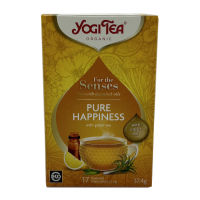 Yogi Tea Organic | PURE HAPPINESS with Citrus &amp; Lemon Grass Essential Oils 17 Teabags (2.2g) 37.4g