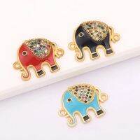 High Quality Elephant Pendant Bracelet Copper Cubic Zirconia Bead DIY Handmade Jewelry Making Gift For Women Wedding Christmas Christmas Ornaments