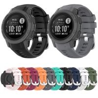 【ขายร้อน】ซิลิโคน20มม. สายนาฬิกาสมาร์ทสำหรับ Garmin Instinct 2S Quick Release สายคล้องคอซิลิโคนสร้อยข้อมืออุปกรณ์เสริม