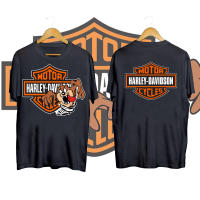 ? 2023 แฟชั่นใหม่ Harley davidson x Taz manian looneytunes เสื้อยืดแขนสั้นลายการ์ตูนผู้ชาย S-5XL