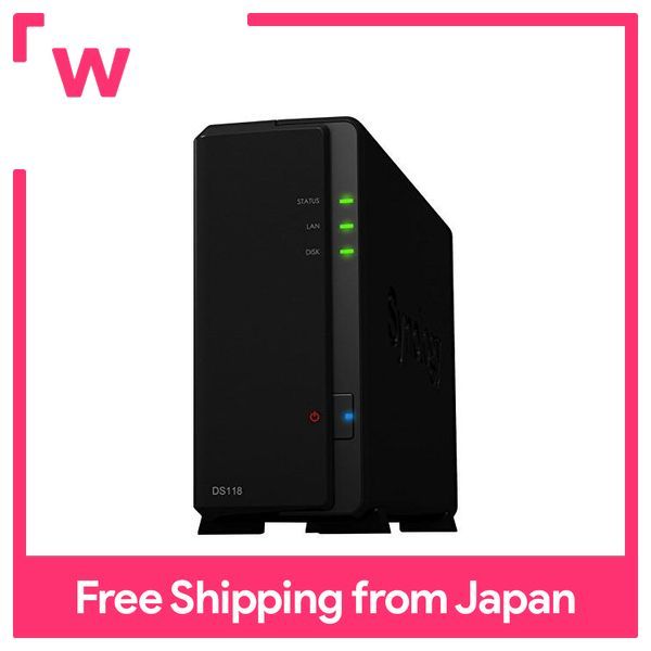 Synology DiskStation DS118 1-Bay NAS Kit Japan Ask Mendukung Quad