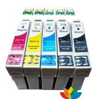 5เข้ากันได้หมึกสำหรับเครื่อง Epson สไตลัส D120 DX7400 DX7450 DX8400 DX8450 SX205 SX215 B1100ออฟฟิศ B40W BX300F BX310FN BX610FW BX600FW