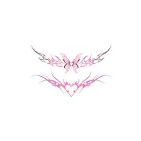 【YF】 Fake Tattoos for Women Sweet Cool Waterproof Succubus Sexy Belly Color Tattoo Sticker Tatto Hotwife Tatoo Art Stickers Wholesale