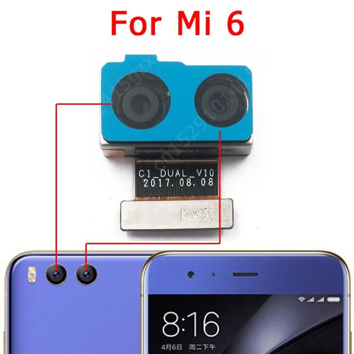 กล้องหลังด้านหลังของแท้สำหรับ-mi-6-8-lite-9-se-9t-pro-อะไหล่สำรองสำหรับ-mi6-mi8-mi9ภาพด้านหลังโมดูลกล้อง