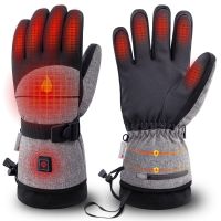 Heating Gloves Winter Hand Warmer Electric Heated Gloves TouchScreen Motorcycle Gloves Outdoor Sports Warm Cycling Skiing Racing