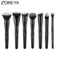 ZOREYA Black Makeup Brushes Set Eye Face Cosmetic Foundation Powder Blush Eyeshadow Kabuki Blending Make up Brush Beauty Tool Makeup Brushes Sets