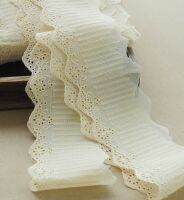 [HOT!] 2 Meters High Qualtiy 10cm Decoration Water soluble Cotton Lace Trim Lace Tape Flower Wedding Trim