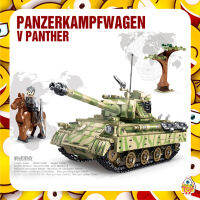 ตัวต่อ SY0108 รถถัง PANZERKAMPFWAGEN V PANTHER จำนวน 858 ชิ้น