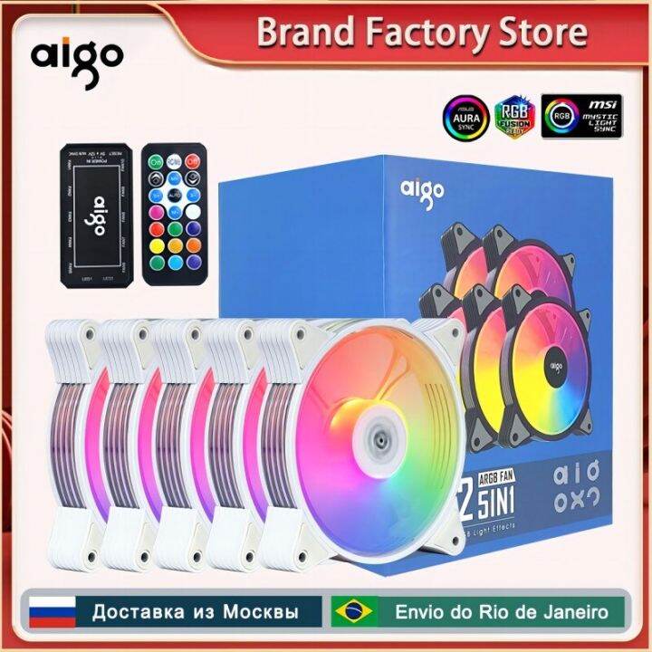 Aigo Ar White Mm Cooling Fan Rgb Pin V Aura Sync Cm Pc