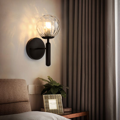 Nordic Modern Wall Lamp Beside Bedroom Glass Ball LED Wall Lights Fixtures Wandlamp Lighting Bathroom Mirror Stair Light