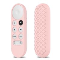 Non Slip Soft Silicone Case for Google 2020 TV Remote Control Protective Cover Shell(Pink)