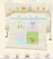 Baby bedding set ชุดเครื่องนอนเด็ก ชุดที่นอนเด็กเล็ก ที่นอนเด็ก วัสดุผ้า cotton สินค้าพร้อมส่ง