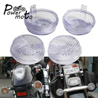 ◙♈ 4X Universal Front Rear Turn Signal Lens 2.75 Indicator Lense Cover For Honda Kawasaki Cruisers VTX VN Vulcan 1300 1600 1800