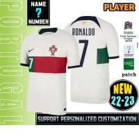 （Can Customizable）Portugal 22-23  Players  Away White Soccer Jersey（Adult and Childrens Sizes）