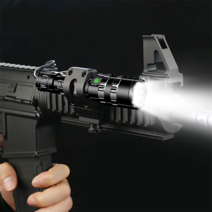 led-ยุทธวิธีล่าสัตว์ไฟฉายไฟฉาย-l2-18650อลูมิเนียมกันน้ำแสงกลางแจ้งที่มีปืนเมาสวิทช์-usb-ชาร์จโคมไฟ