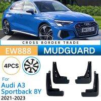 ชุดบังโคลนรถสำหรับ Audi A3 Sportback 8Y 2023 2022 2021ล้อหน้าหลังแผ่นกันโคลนล้อรถยนต์อุปกรณ์เสริมบังโคลนแผ่นบังโคลน