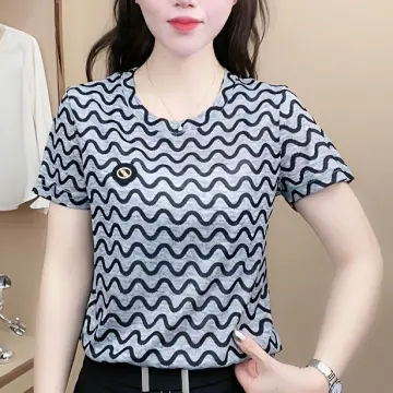 Aki20 Women Blouse Summer New Design Clothing Korean Style Large