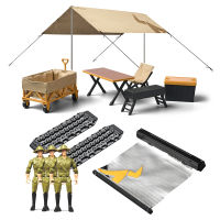 Fast delivery MN-85K Simulation Camping Ornaments Side Awning Camping Tent Sand Ladder Table Chair Decoration Compatible For 1/12 RC Car MN D90 MN98 MN99S MN86 MN128 MN78