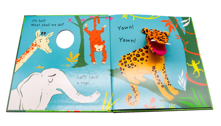 leopards-snore-finger-puppet-book-english-original-picture-book-hardcover-english-enlightenment-young-hardcover-toy-book-interesting-parent-child-interactive-game-childs-play