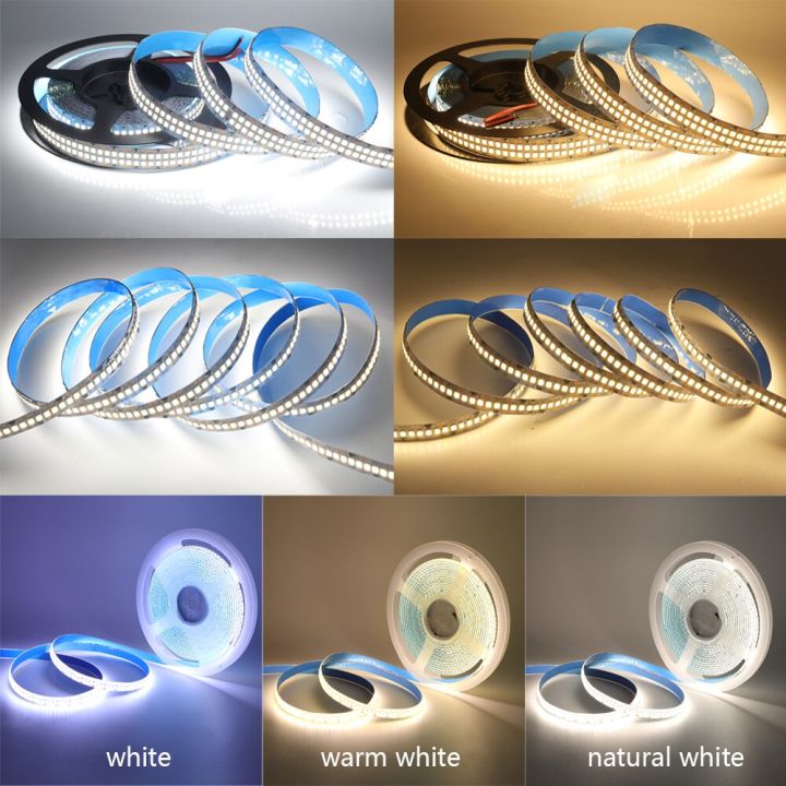 12v-24v-led-strip-light-smd-2835-flexible-led-tape-5m-240-480leds-waterproof-ribbon-led-rgb-lights-room-decor-white-warm-white