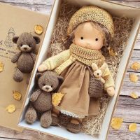 【HOT】๑✾◙ Set Waldorf Soft Stuffed with Curly Hair Best for Kid