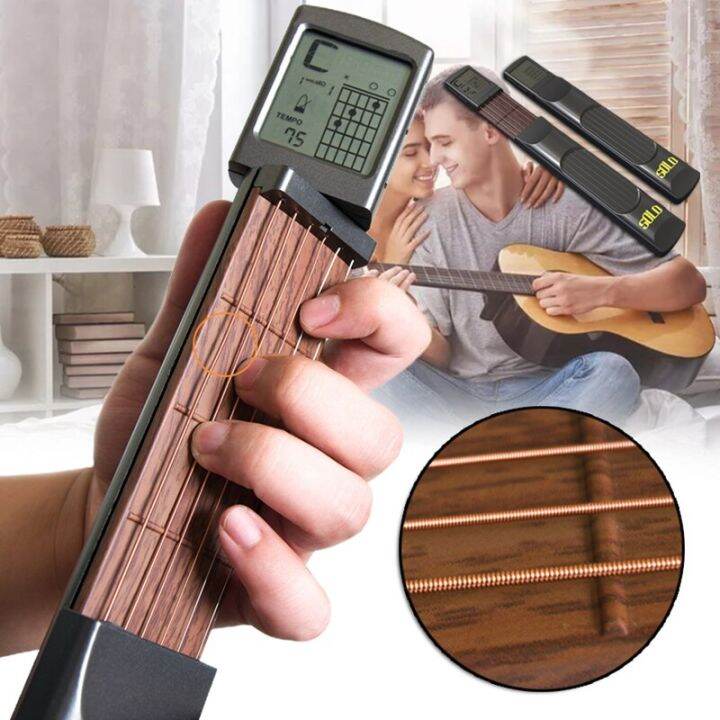 Pocket Guitar Chord Practice Tool Guitar Neck Trainer With Digital ...