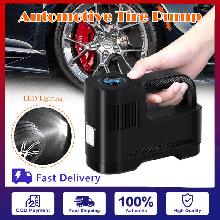 【free get】Handheld Car Air Inflator Pump 12V Auto Electric Cylinder