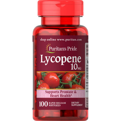 ตรงปก ของแท้ นำเข้า USA Puritans Pride Lycopene 10 mg 100 Softgels Male Pregnancy Prostate Health สหรัฐ ไลโคปีน สุขภาพต่อมลูกหมาก