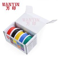 High quality super soft silicone wire and cable household DIY 5 colors mixed box wire tinned pure copper Wires Leads Adapters