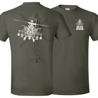 เสื้อยืดการออกแบบที่สร้างสรรค์ AH-64เฮลิคอปเตอร์อะปาเช่ Gunships. เสื้อยืดผู้ชายคอกลมผ้าฝ้ายแขนสั้นฤดูร้อน S-3XL ใหม่