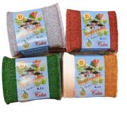 Combo 4 miếng cước rửa chén kim tuyến nhiều màu K15