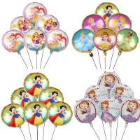 6pcsSet Sofia Snow White Le Pei Jasmine Foil Balloons Girls Toys Birthday Decoration Baby Shower Party Supplies